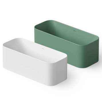 Dea Design Soul Ванна 170х70х60см., отдельностоящая, Solid Surface, цвет: White №18. DD8658 1700 18-1