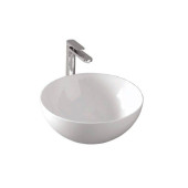 Раковина, Artceram, La Ciotola, шгв 460-460-200, отверстия для смесителя-отсутствуют, цвет-белый глянцевый