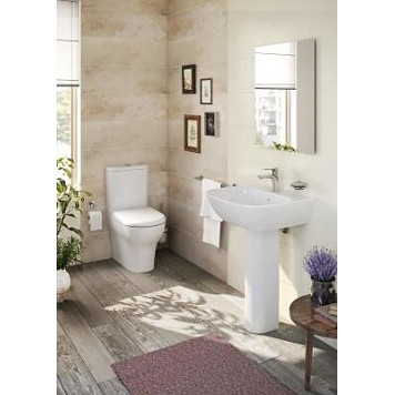 9012B003-7202 Zentrum Унитаз-компакт с сиденьем дюропласт микролифт, 60 см (арматура Siamp (Франция). VitrA 9012B003-7202-1