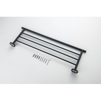 AQ4222MB ОБЕРОН полка для полотенец, матовый черный AQ4222MB-1