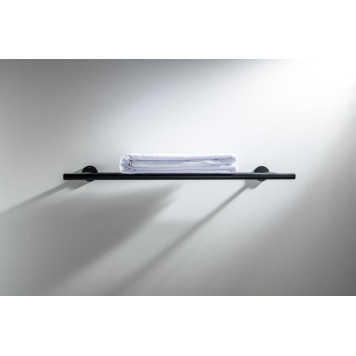 AQ4222MB ОБЕРОН полка для полотенец, матовый черный AQ4222MB-3