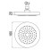 AD139/73CR верхний душ 16 см AD139/73CR