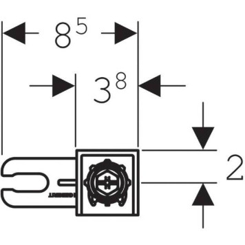 111.815.00.1 Комплект крепления к стене Geberit Duofix для отдельного монтажа 111.815.00.1-1