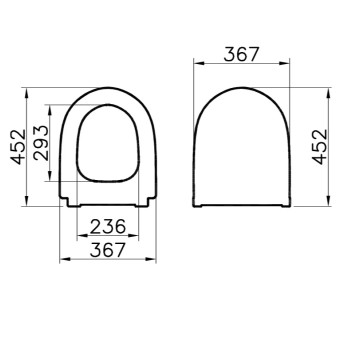 120-483-009 Sento тонкое дюропластовое сиденье микролифт, цвет Матовый черный 120-483-009-1