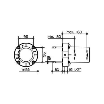 51127010070 EDITION 11 Блок для напольного монтажа смесителя для ванны 51127010070-1