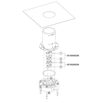 51127010070 EDITION 11 Блок для напольного монтажа смесителя для ванны 51127010070-2
