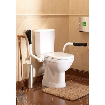 42301120005 Унитаз-компактПерсонаПремиум (с двойным опорным поручнем) подвод воды нижний, косой выпуск 42301120005-1