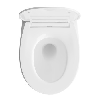 AQ1582T-00 СИРИУС Унитаз подвесной TORNADO безободковый 520360350, тонкое сиденье с механизмом плавного закрывания, крепеж AQ1582T-00-4