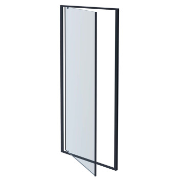 AQ ARI PI 10020GM Душевая дверь, распашная 1000x2000 профиль оружейная сталь, стекло прозрачное AQ ARI PI 10020GM-1