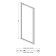AQ ARI PI 09020GM Душевая дверь, распашная 900x2000 профиль оружейная сталь, стекло прозрачное AQ ARI PI 09020GM