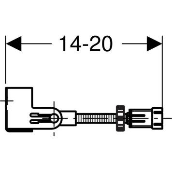 111.835.00.1 Комплект крепления к стене Geberit Duofix для отдельного монтажа, угловой 111.835.00.1-1