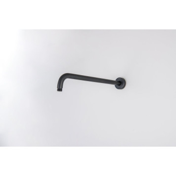 AQ2176MB держатель верхнего душа настенный 400 мм, матовый черный AQ2176MB-2