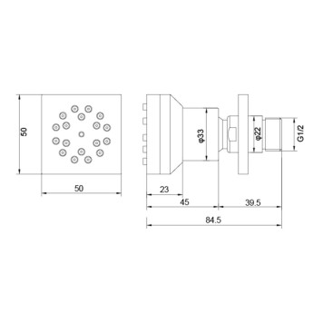 AQ2098CR боковая форсунка 5050 AQ2098CR-1