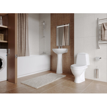 131112S0011B0 Умывальник Соната с переливом белый 540х485 1.3111.2.S00.11B.0-4