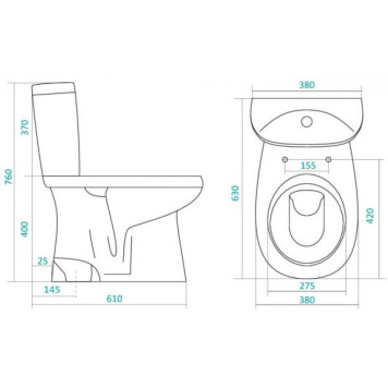 1.WH30.2.136 АНИМО Унитаз-компакт пол (станд, 2-реж., дюро softclose) 1.WH30.2.136-1