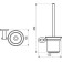 Держатель для туалетной щётки (стекло) CR 410.00 X07P196