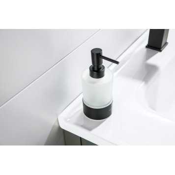 AQ4429MB ЛИРА дозатор настольный, матовый черный AQ4429MB-2