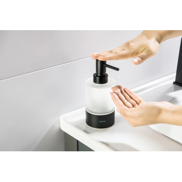 AQ4429MB ЛИРА дозатор настольный, матовый черный AQ4429MB-3