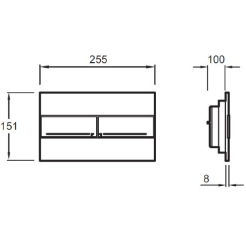 E21770RU-00 Подвесной унитаз c инсталляцией 40 см Jacob Delafon Vox, сиденье тонкое микролифт, клавиша хром (E33131RU+EDM102+E20142+E4316-CP) E21770RU-00-5