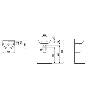 PRO A 1995.2.000.000.1 полупьедестал для 1195.1,1595.2 8.1995.2.000.000.1-1