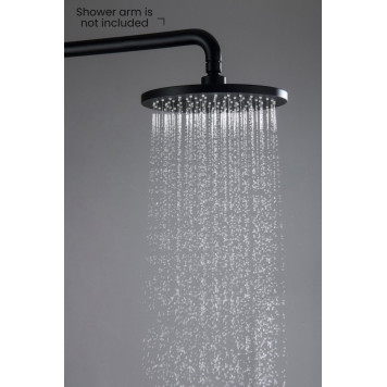 AQ2086MB круглый верхний душ 22012 мм, матовый черный AQ2086MB-1