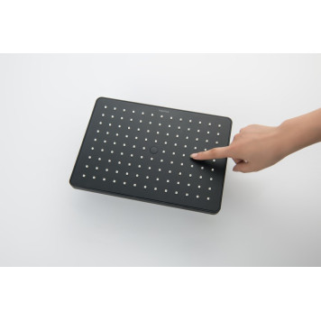 AQ2087MB прямоугольный верхний душ 26018868 мм, матовый черный AQ2087MB-2