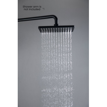 AQ2087MB прямоугольный верхний душ 26018868 мм, матовый черный AQ2087MB-4