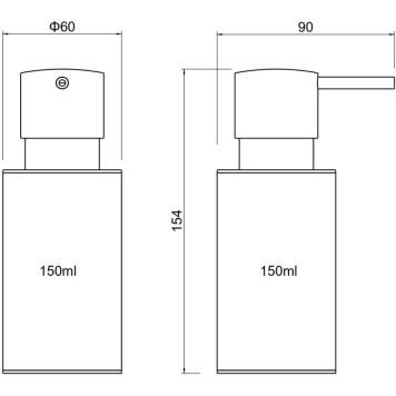 AQ4229CR ОБЕРОН дозатор настольный AQ4229CR-3