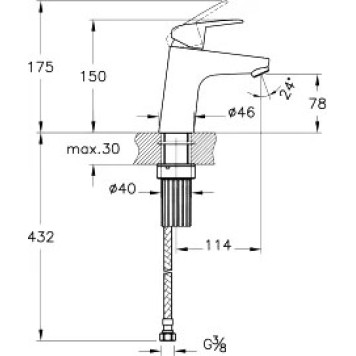 A42302EXP Flow Round Набор смесителей 3-в-1 в одной упаковке (смеситель для раковины, смеситель для ванны, душевой гарнитур) A42302EXP-5