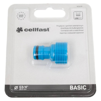 Адаптер с внешней резьбой Cellfast BASIC 3/4 (блистер)-1