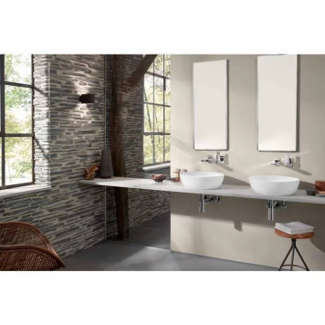 VilleroyBoch Artis Раковина 43х43х12.5см., накладная, без отв., без перелива, TitanCeram, цвет: альпийский белый. 41794301-12
