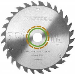Пильный диск Festool 160x2,2x20 W28 с мелким зубом