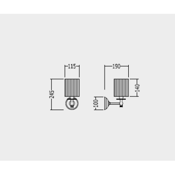 Devon Devon Daisy Светильник подвесной (24,5х11,5х19 cм) с абажуром кремового цвета, фурнитура: хром-1