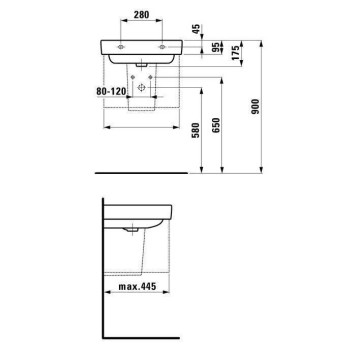 Laufen Pro S Полупьедестал, цвет: белый-2