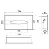 EMCO System2 Контейнер для салфеток, встраиваемая модель, встраиваемый, цвет: хром