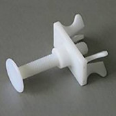 Нижний крепеж DS 15-60 мм, белый, пластиковый
