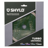 Круг алмазный SHYLD сегментный универсальный TURBO по стройматериалам 180х22,23 мм(30080)