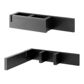 Fantini AK/25 Смеситель для раковины, встраиваемый, наружная часть, цвет: Matt Gun Metal PVD. 48P5T113B