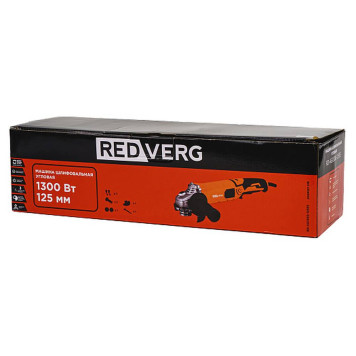 Машина шлифовальная угловая REDVERG RD-AG1300-125ES-11
