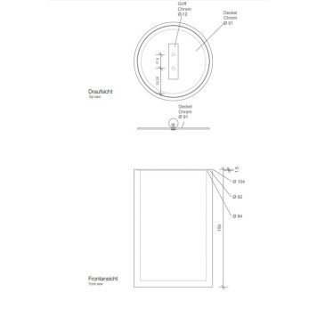 Decor Walther Black Stone DMD L Баночка универсальная 16x10см, настольная, крышкой, цвет: черный матовый / сталь матовая-1