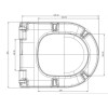 Roca The Gap Round сиденье с крышкой для унитаза, микролифт, Supralit, цвет: белый. 7.801D.1.200.1