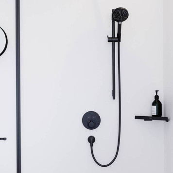 Hansgrohe AddStoris Угловая корзинка, цвет: черный матовый. 41741670-1