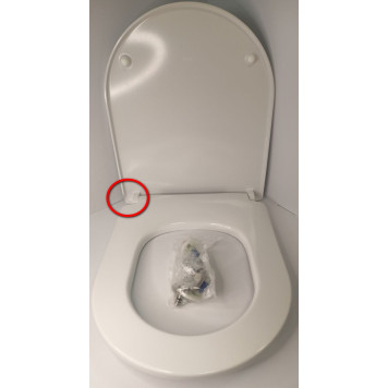 SaleRoca801D12007 The Gap Round Крышка для унитаза Roca The Gap Round Soft Close тонкая Sale801D12007_1029