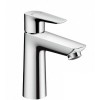 Hansgrohe Talis E Смеситель для раковины 110, однорычажный, с донным клапаном, цвет: хром