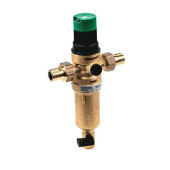 Фильтр T-обр лат FK06 Ду15 Ру25 р/р 70C с регулятором давления сл кран Honeywell FK06-1/2 AAM