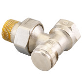 Клапан ручной запорный Danfoss RLV Ду 20 угловой, никелированный 003L0145