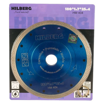 Диск алмазный Hilberg Турбо180*25,4 ультратонкий х-тип HM404-2