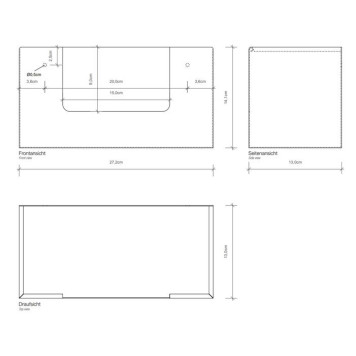 Decor Walther DW 117 Диспенсер для салфеток 27x13x14см, подвесной, цвет: сталь полированная. 0818970-1