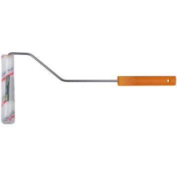 Валик полиакрил. мини Профи, белый с серой и красной полосками, диам. 15/35 мм, ворс 10 мм, 150 мм-2