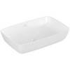 VilleroyBoch Artis Раковина 58х38.5х12.5см., накладная, без отв., без перелива, TitanCeram, цвет: альпийский белый. 41725801